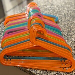 IKEA Children's Plastic Colorful Hangers - Set of 26